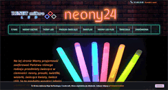 Desktop Screenshot of neony24.pl