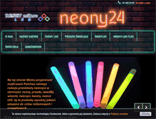Tablet Screenshot of neony24.pl